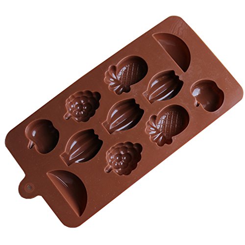 Fruit-Shaped Treats with Esslly 11-Piece Chocolate Mould