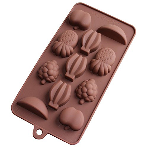 Fruit-Shaped Treats with Esslly 11-Piece Chocolate Mould