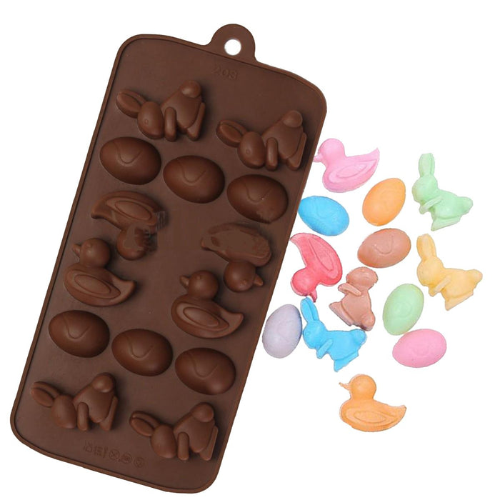 Esslly Duck & Rabbit Silicone Mould – 14-Cavity