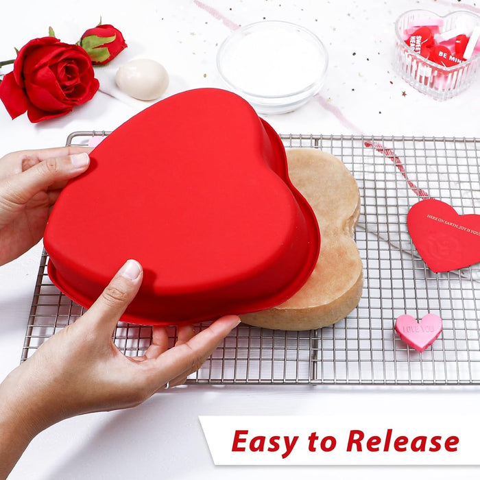 Heart Shaped Silicone Cake Mould | For 500 grams bake