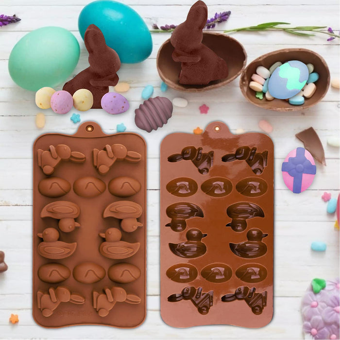 Esslly Duck & Rabbit Silicone Mould – 14-Cavity