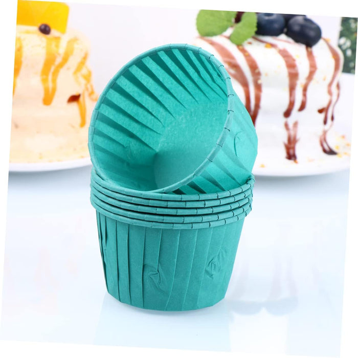 Paper Baking Cups - Grease Resistant, Oven & Freezer Safe | For 60 grams bake