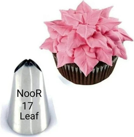 Noor Icing Nozzle | Small Leaf | No. 17 | Stainless Steel Decorating Tip