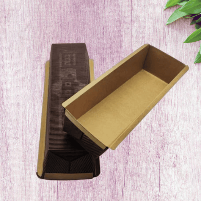 Esslly Rectangular Bar Cake Moulds | 0.5 kg Capacity | Greaseproof, Microwave, and Freezer Safe