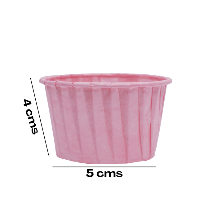 Paper Baking Cups - Grease Resistant, Oven & Freezer Safe | For 60 grams bake