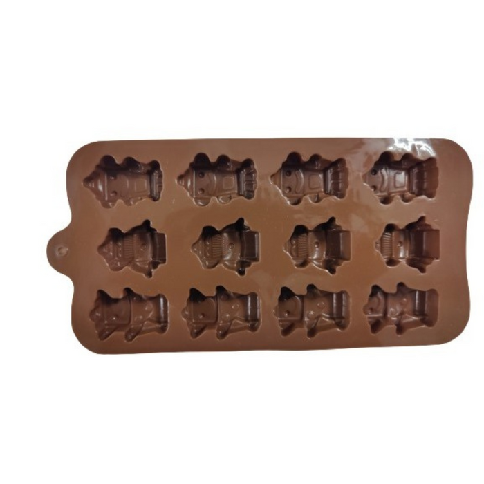 12-Piece Robot Shaped Chocolate Mould