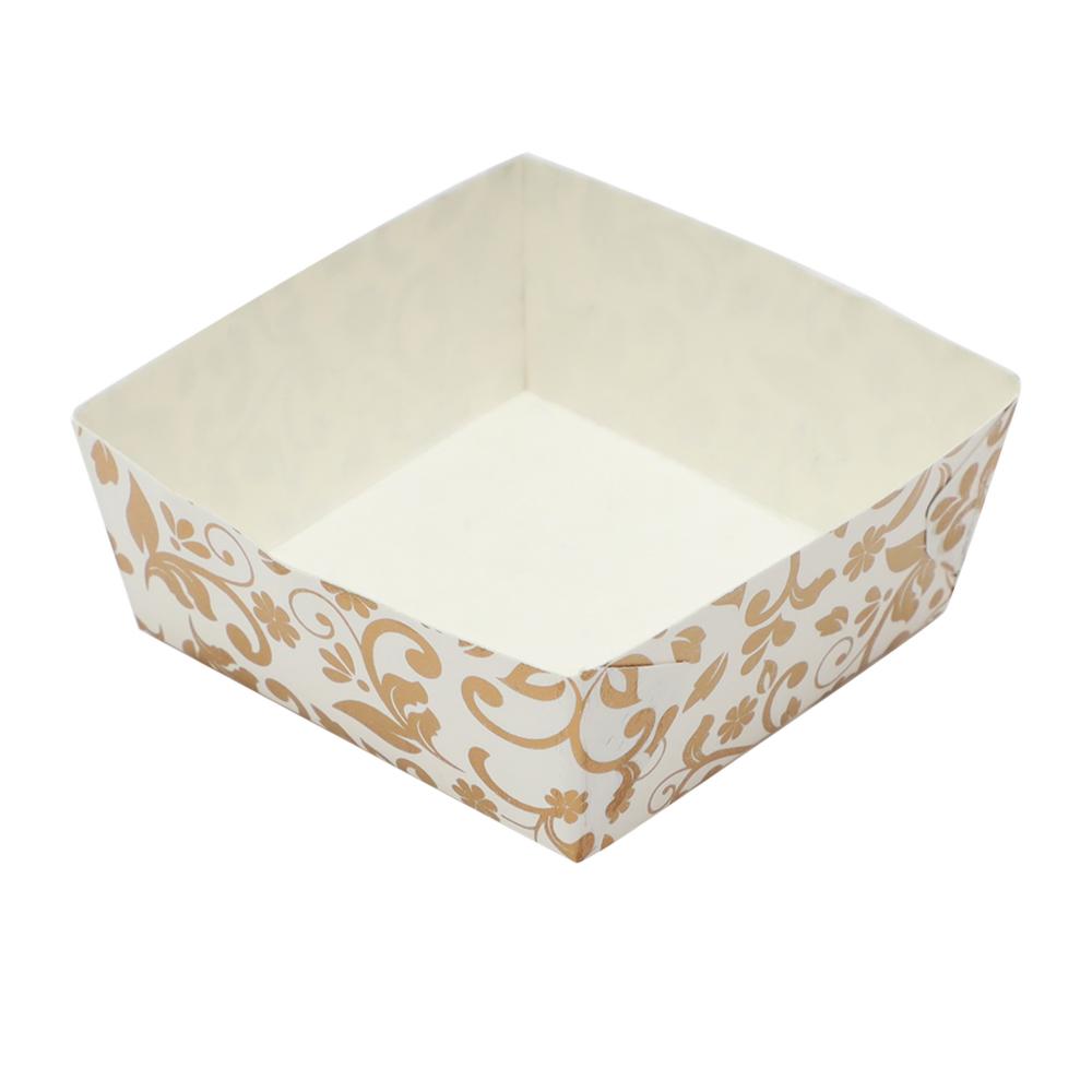 Buy Esslly Bake N Serve Paper Disposable Brownie Tray - Suitable for 60  Grams, Brown Sphere Floret